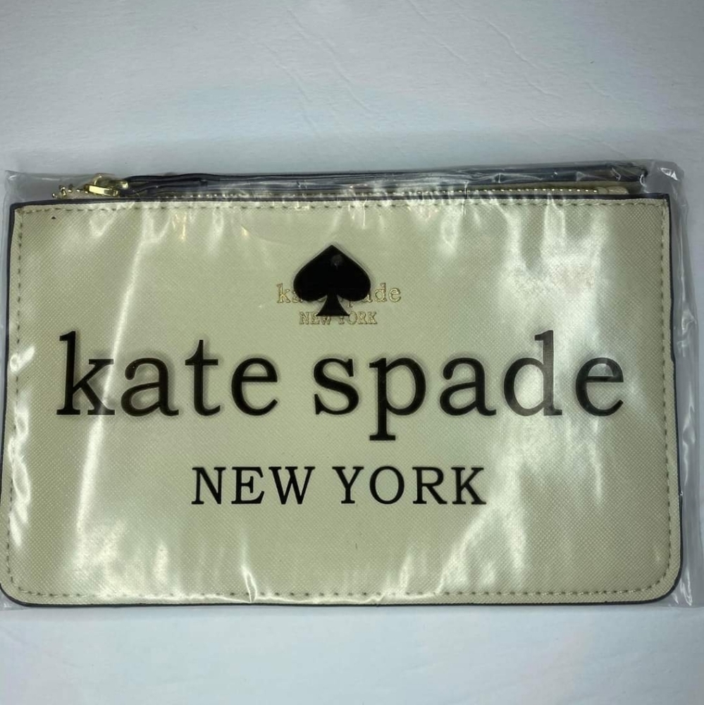 Cream Kate Spade Wristlet